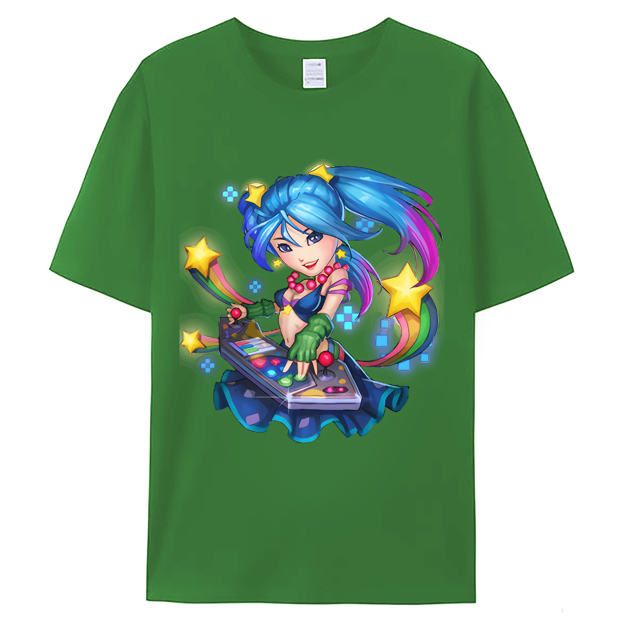 （画像用） リーグ・オブ・レジェンド League of Legends LOL レディースカジュアルプリントTシャツ（綿100％）